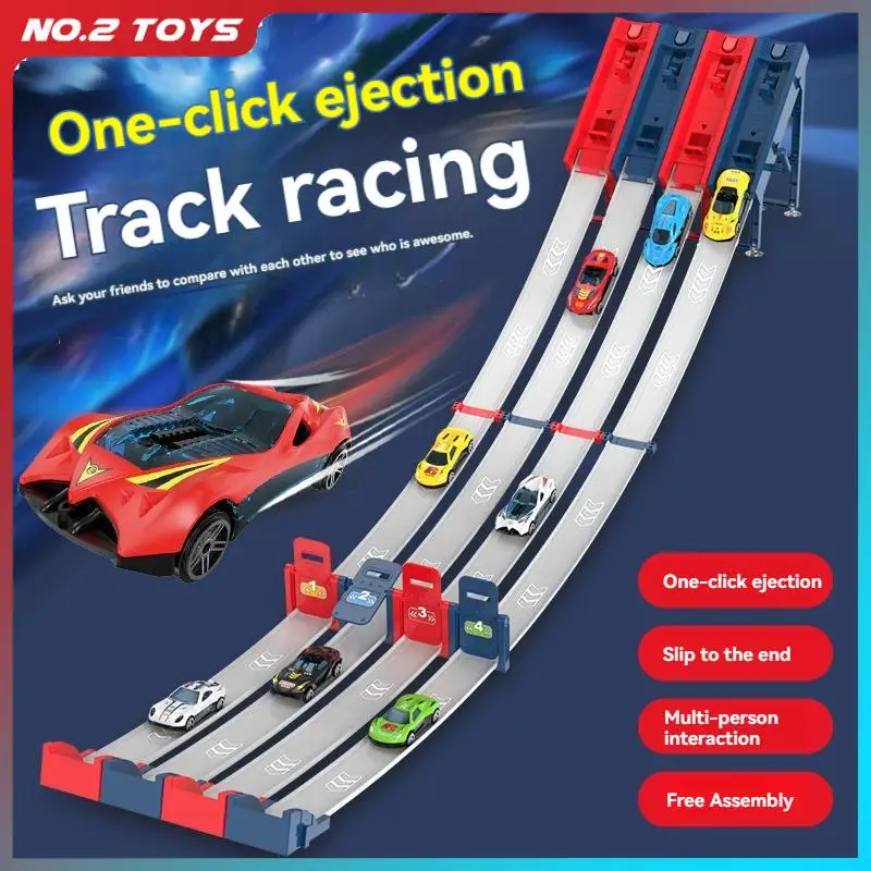 Catapult Railcar Dual Mode Racing Track DIY Assembled Rail Kits with Mini Alloy Cars Parent-Child Interactive Children Toys Gift
Catapult Railcar Dual Mode Racing Track DIY Assembled Rail Kits with Mini Alloy Cars Parent-Child Interactive Children Toys Gift