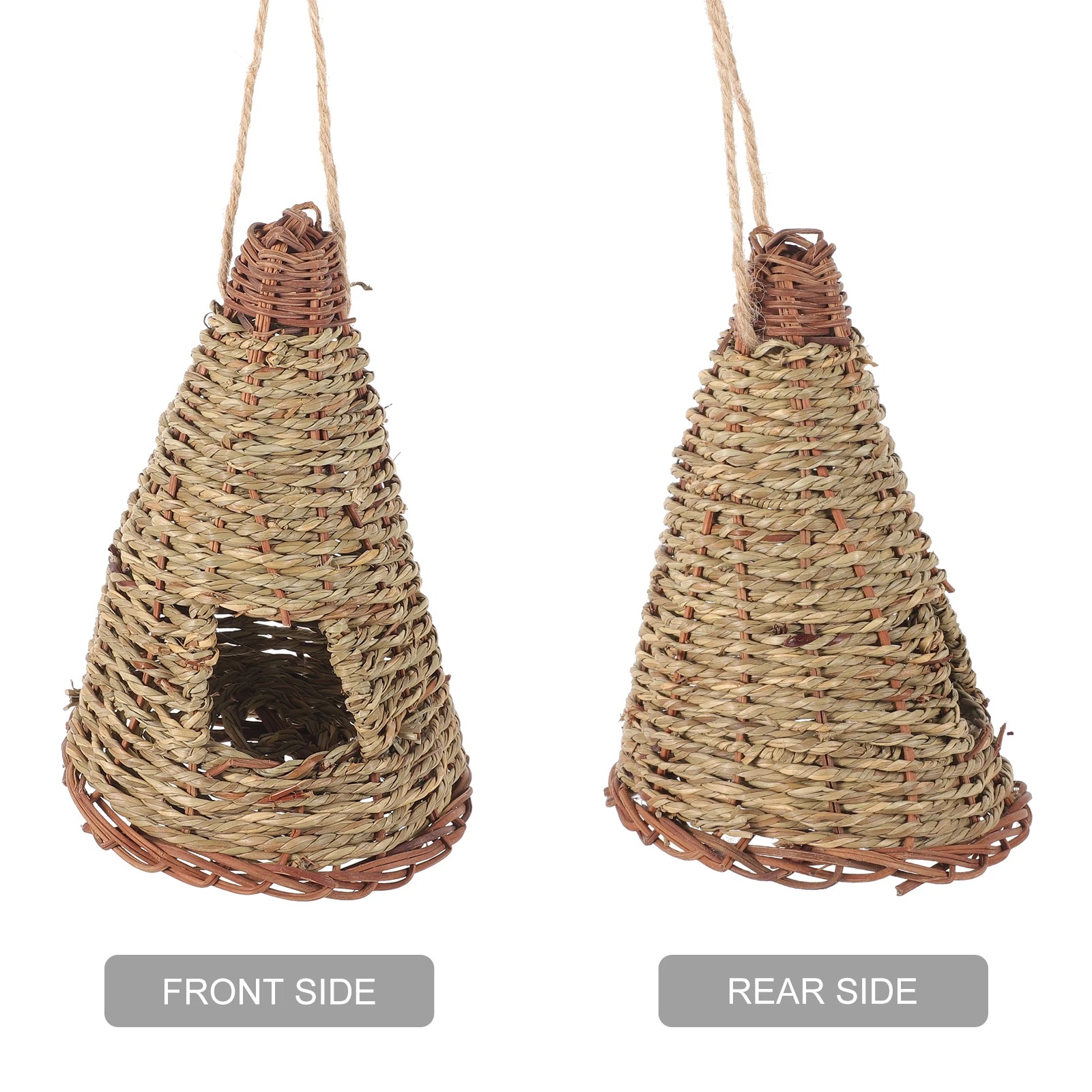 Natural Hand-woven Bird's Nest Decorations Simulated Rattan Hanging Birdhouse for Garden Lifelike Parrot House Safe Hideaway
Natural Hand-woven Bird's Nest Decorations Simulated Rattan Hanging Birdhouse for Garden Lifelike Parrot House Safe Hideaway