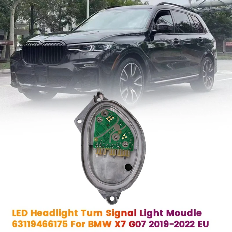 1Pair Front LED Headlight Turn Signal Light Moudle 63119466175 63119466176 For BMW X7 G07 2019-2022 DRL Light Source EU
1Pair Front LED Headlight Turn Signal Light Moudle 63119466175 63119466176 For BMW X7 G07 2019-2022 DRL Light Source EU