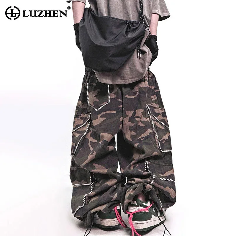 LUZHEN Fashion Original Multi Pockets Patchwork Design Baggy Wide Leg Cargo Casual Pants Men's 2025 New Street Trousers JY4224
LUZHEN Fashion Original Multi Pockets Patchwork Design Baggy Wide Leg Cargo Casual Pants Men's 2025 New Street Trousers JY4224