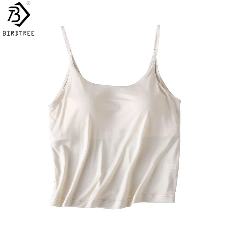 Майка-топ Birdtree из 100% шелка 6А с вшитыми чашечками, вязаная безрукавка, женский базовый однотонный повседневный топ, новинка 2026 года T62417JF
Майка-топ Birdtree из 100% шелка 6А с вшитыми чашечками, вязаная безрукавка, женский базовый однотонный повседневный топ, новинка 2026 года T62417JF