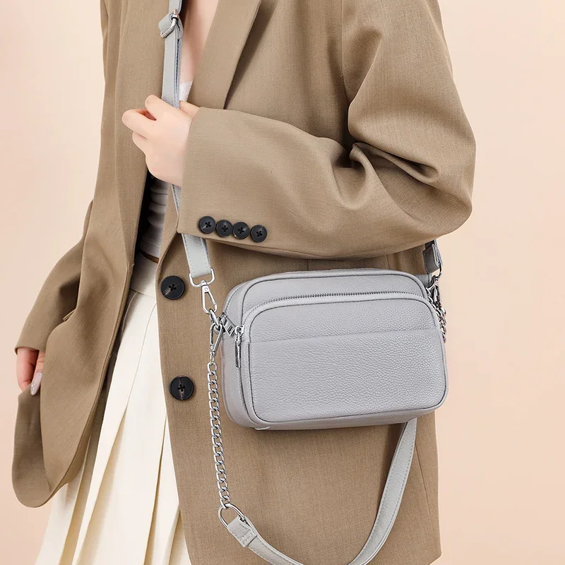 Women's Messenger Bag Female Shoulder Crossbody Bags Designer Upgraded Version Genuine Leather Chain Handbags Cow Leather
Women's Messenger Bag Female Shoulder Crossbody Bags Designer Upgraded Version Genuine Leather Chain Handbags Cow Leather