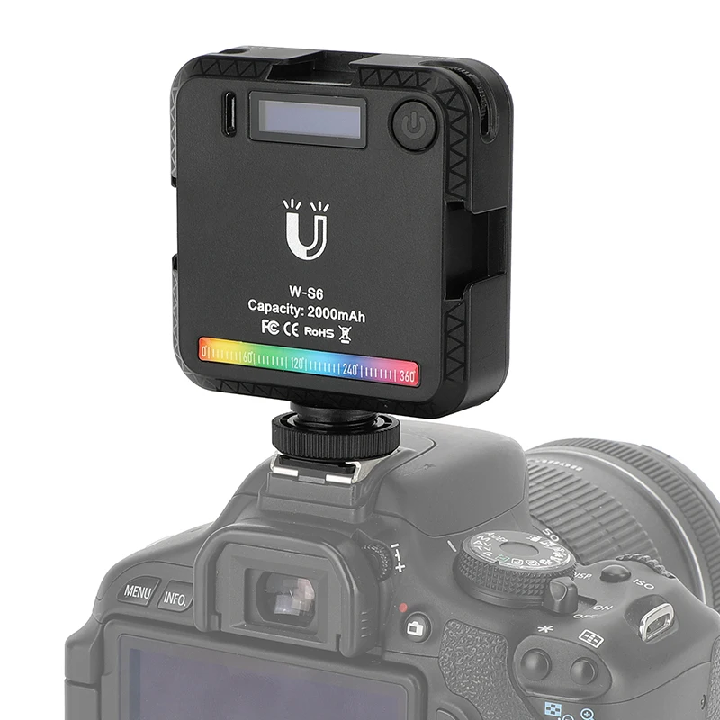 HDRIG Full Color RGB LED Video Light 2500K-9000K 800LUX Mini Fill 3 Cold Shoe Mount 2000mAh Magnetic Attachment Display Screen
HDRIG Full Color RGB LED Video Light 2500K-9000K 800LUX Mini Fill 3 Cold Shoe Mount 2000mAh Magnetic Attachment Display Screen