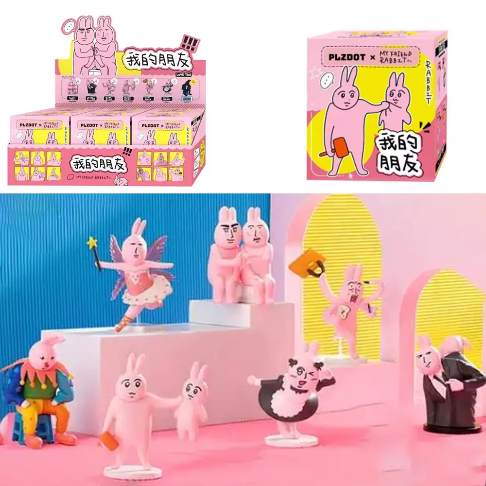Original Plzdot Pink Rabbit My Friends Series Blind Box Emoticon Pack Trendy Toy Cute Doll Ornament Abstract Toy Surprise Gifts
Original Plzdot Pink Rabbit My Friends Series Blind Box Emoticon Pack Trendy Toy Cute Doll Ornament Abstract Toy Surprise Gifts