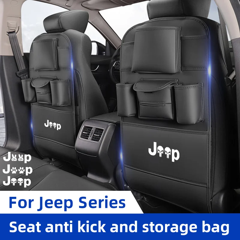 Органайзер на спинку автомобильного сиденья для Jeep Renegade Compass Wrangler JK JL Grand Cherokee, сумка для хранения на заднем сиденье, держатель для чашки с защитой от ударов
Органайзер на спинку автомобильного сиденья для Jeep Renegade Compass Wrangler JK JL Grand Cherokee, сумка для хранения на заднем сиденье, держатель для чашки с защитой от ударов