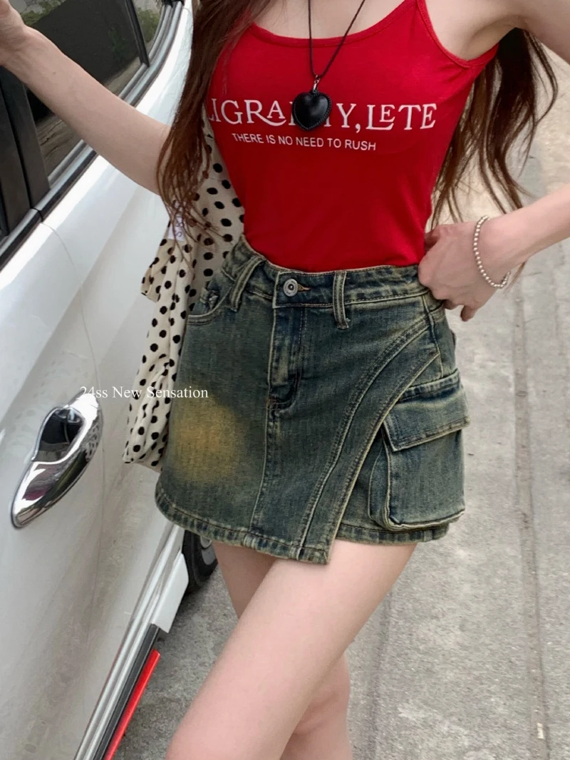 Slergiri Y2k Street Retro Washed Cargo Denim Shorts Women Summer 2024 American Fashion Do old High Waist Jean Shorts Skirts
Slergiri Y2k Street Retro Washed Cargo Denim Shorts Women Summer 2024 American Fashion Do old High Waist Jean Shorts Skirts