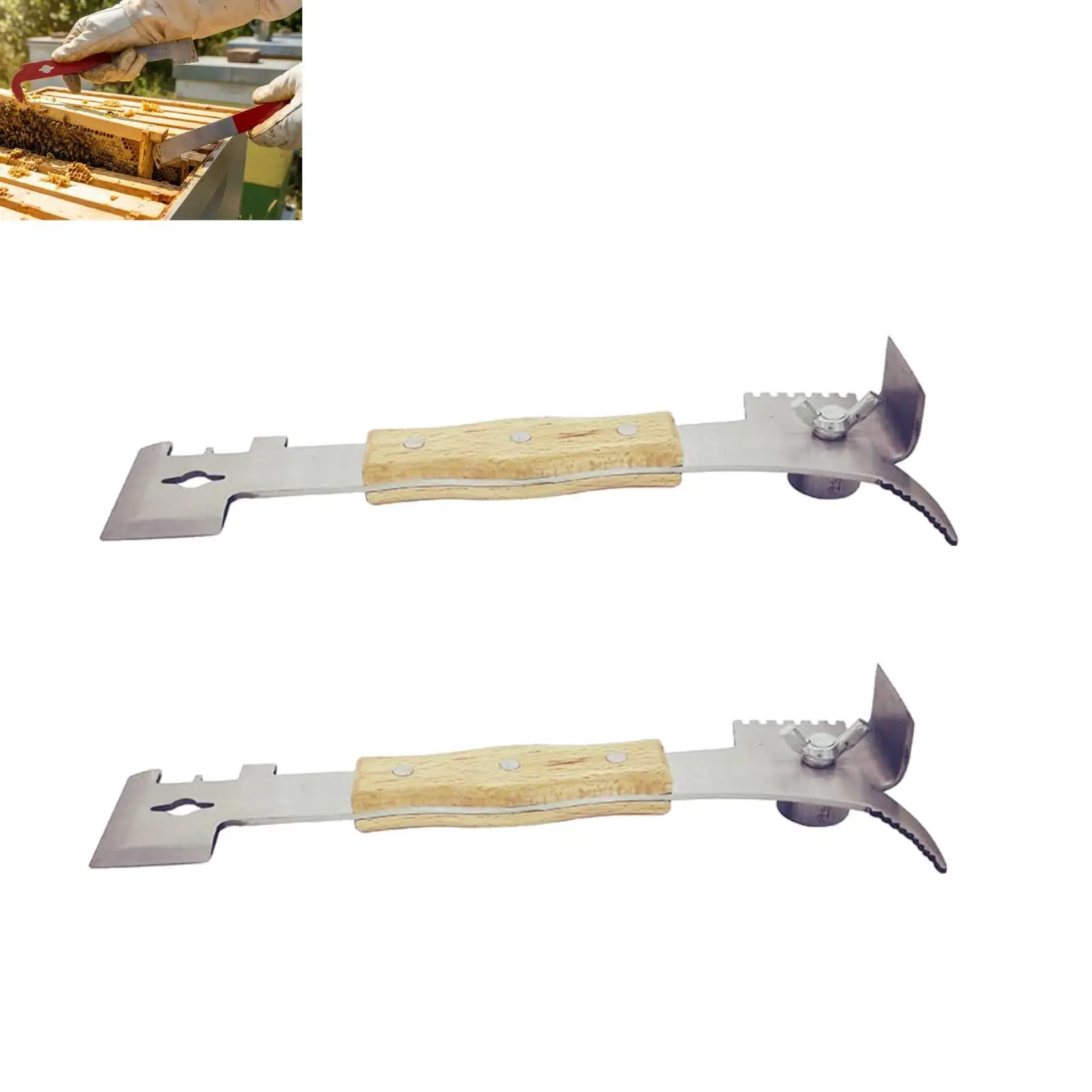 2 pcs Stainless Steel 7-in-1 Hive Tool Multifunctional Beehive Hive Tool Thickness Hive Tool Beekeeping Supplies
2 pcs Stainless Steel 7-in-1 Hive Tool Multifunctional Beehive Hive Tool Thickness Hive Tool Beekeeping Supplies