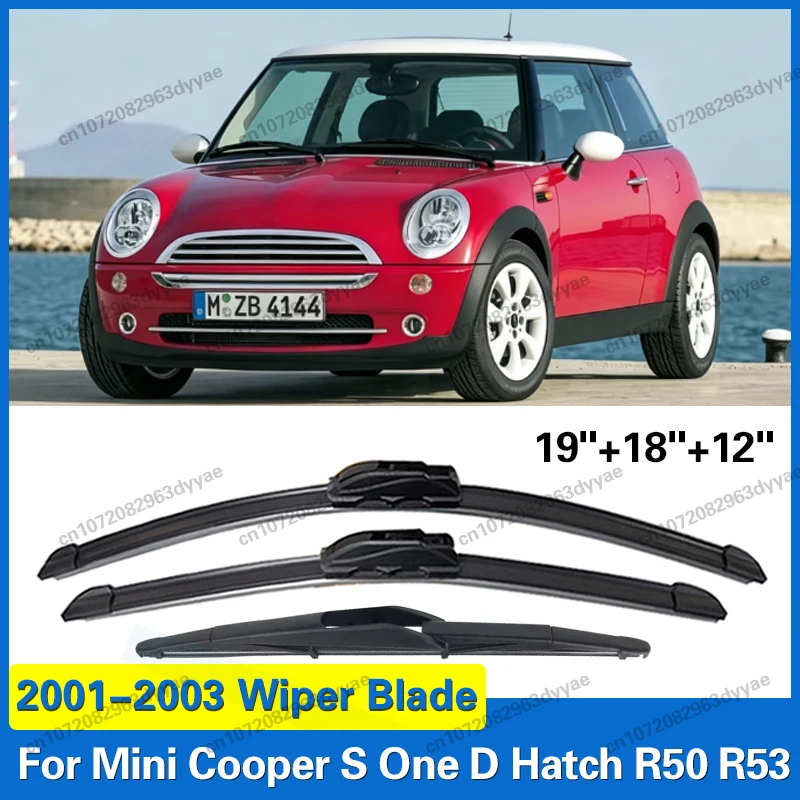 For Mini Cooper S One D Hatch R50 R53 2001 2002 2003 Wiper Front Rear Wiper Blades Windshield Windscreen Window Brushes19"18"12"
For Mini Cooper S One D Hatch R50 R53 2001 2002 2003 Wiper Front Rear Wiper Blades Windshield Windscreen Window Brushes19"18"12"