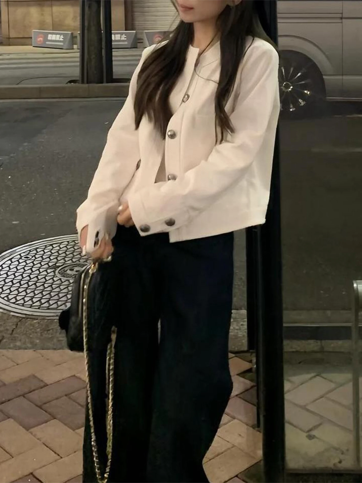 Tweed Jacket Collar Womens Spring Woolen Lambswool Cashmere Soft Cozy Comfy Heating Thermal Mid-Long Overlong Feminine Lady Chic
Tweed Jacket Collar Womens Spring Woolen Lambswool Cashmere Soft Cozy Comfy Heating Thermal Mid-Long Overlong Feminine Lady Chic