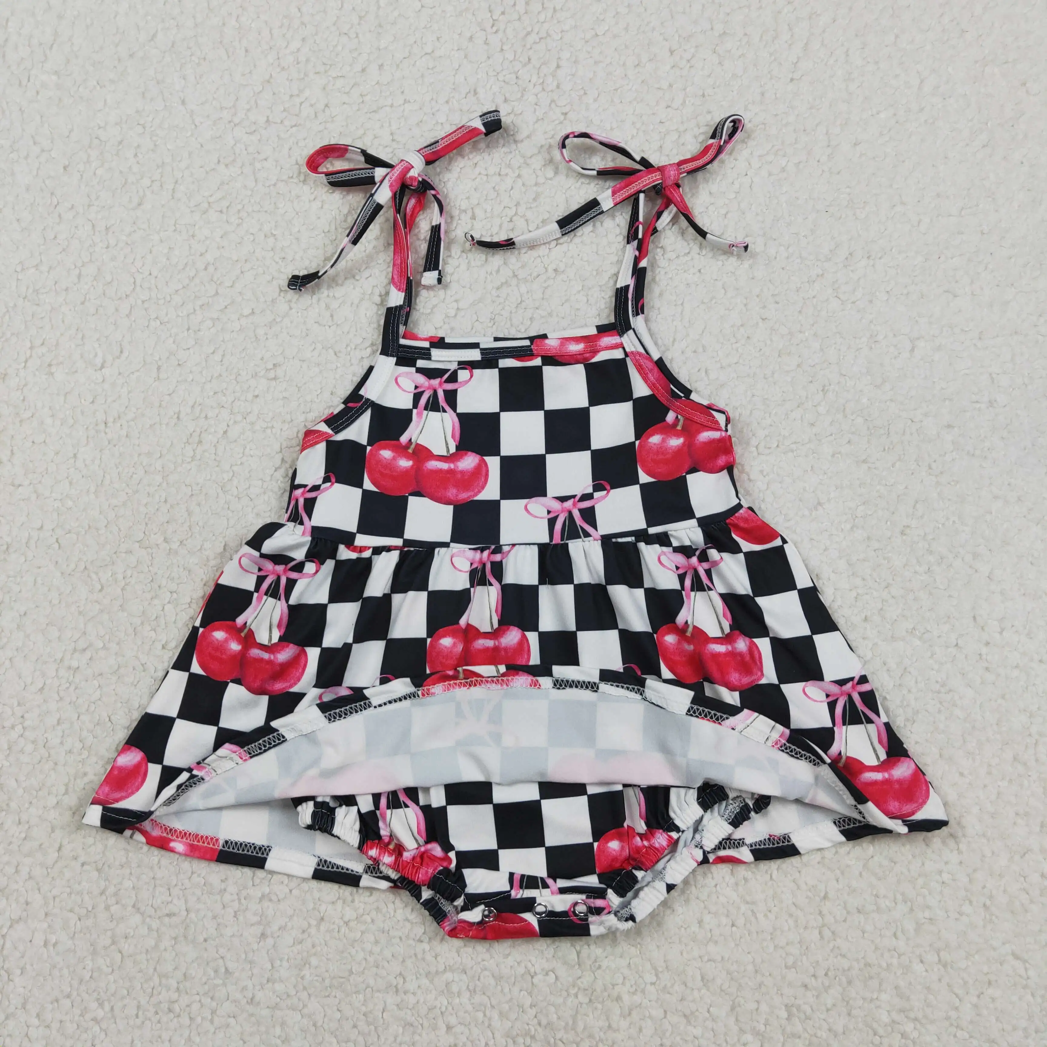 Wholesale Kid Toddler Cherry Bows Plaid Bubble Romper Children Girls Clothes Newborn Infant Coverall Baby Girl Summer Bodysuit
Wholesale Kid Toddler Cherry Bows Plaid Bubble Romper Children Girls Clothes Newborn Infant Coverall Baby Girl Summer Bodysuit