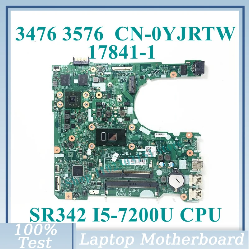 CN-0YJRTW 0YJRTW YJRTW With SR342 I5-7200U CPU 17841-1 For Dell 3476 3576 Laptop Motherboard 216-0890010 100%Tested Working Well
CN-0YJRTW 0YJRTW YJRTW With SR342 I5-7200U CPU 17841-1 For Dell 3476 3576 Laptop Motherboard 216-0890010 100%Tested Working Well
