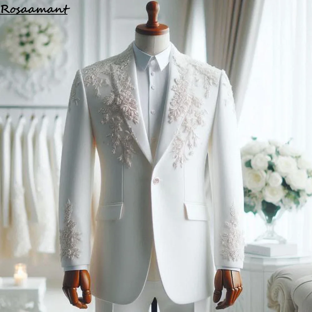 Мужской костюм Slim Fit из 2 частей, двубортный, с роскошной отделкой из страз, высококачественный смокинг для бизнеса, свадьбы, жениха
Мужской костюм Slim Fit из 2 частей, двубортный, с роскошной отделкой из страз, высококачественный смокинг для бизнеса, свадьбы, жениха