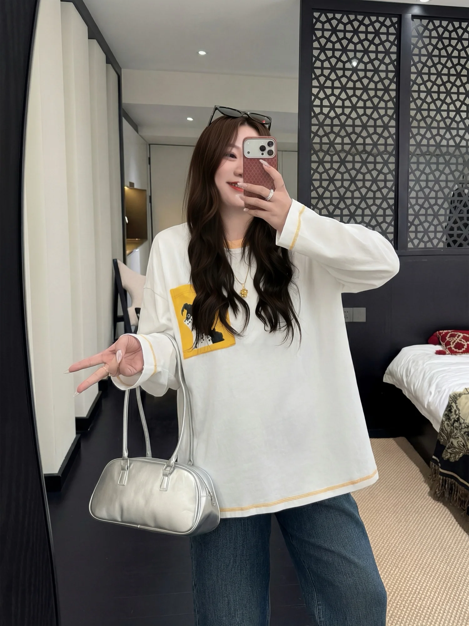 plus Size Women's Long Sleeve T-Shirt Spring Commute Style Thick Sister Base Layer Clothing Meat Concealing Slimming Top
plus Size Women's Long Sleeve T-Shirt Spring Commute Style Thick Sister Base Layer Clothing Meat Concealing Slimming Top