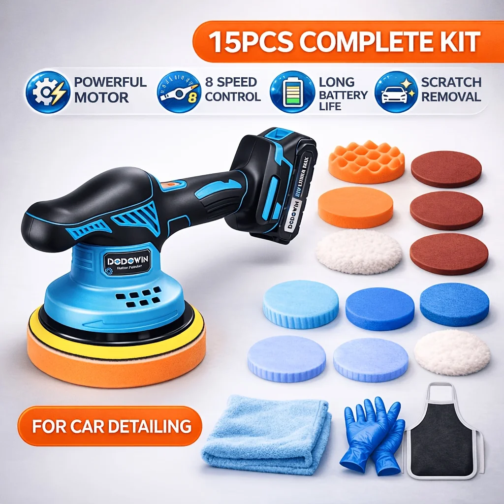 21V Lithium Ion Polishing Machine, Wireless Polishing Equipment, Car Polishing Machine, Wireless Car Polishing, 33.81/67.63 oz-ion Batteries, Suitable for Car Beauty, Waxing, Polishing, Scratch Removal, And Bathroom Cleaning, Vehicle Maintenance
21V Lithium Ion Polishing Machine, Wireless Polishing Equipment, Car Polishing Machine, Wireless Car Polishing, 33.81/67.63 oz-ion Batteries, Suitable for Car Beauty, Waxing, Polishing, Scratch Removal, And Bathroom Cleaning, Vehicle Maintenance