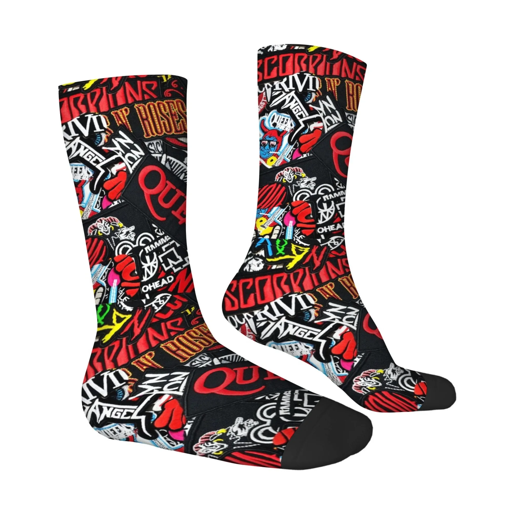 Rock Retro Band Graffiti Print Men's Mid-calf Socks Rebellious Trendy Fashion Cool Rock for Music Festival Soft Breathable Socks
Rock Retro Band Graffiti Print Men's Mid-calf Socks Rebellious Trendy Fashion Cool Rock for Music Festival Soft Breathable Socks