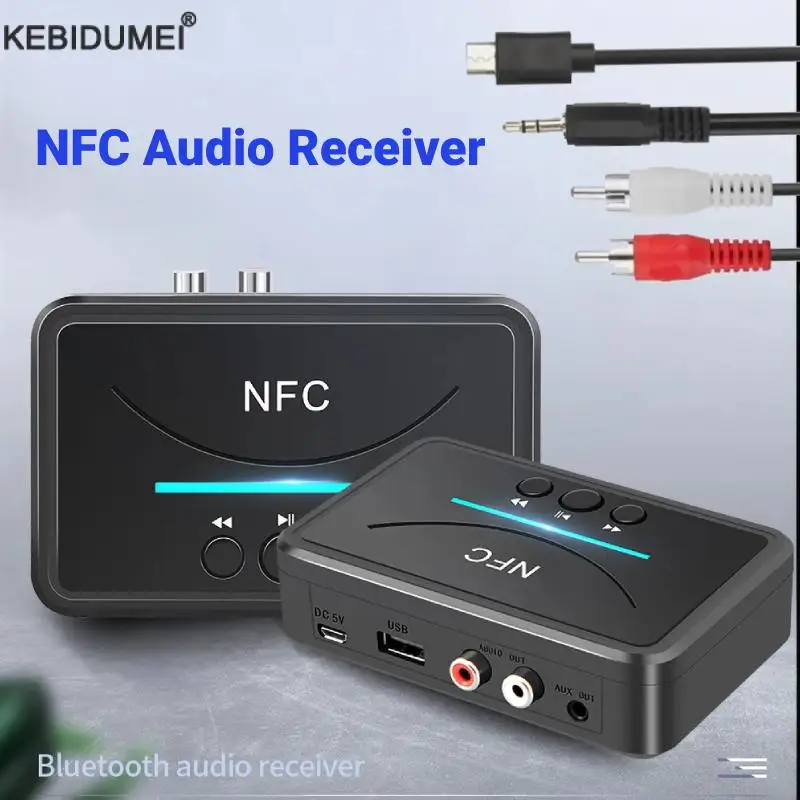 NFC Bluetooth 5.0 Адаптер аудиоприемника Беспроводная стерео музыка 3,5 мм AUX R/L RCA Поддержка U-диска Воспроизведение для настольного динамика Усилитель
NFC Bluetooth 5.0 Адаптер аудиоприемника Беспроводная стерео музыка 3,5 мм AUX R/L RCA Поддержка U-диска Воспроизведение для настольного динамика Усилитель