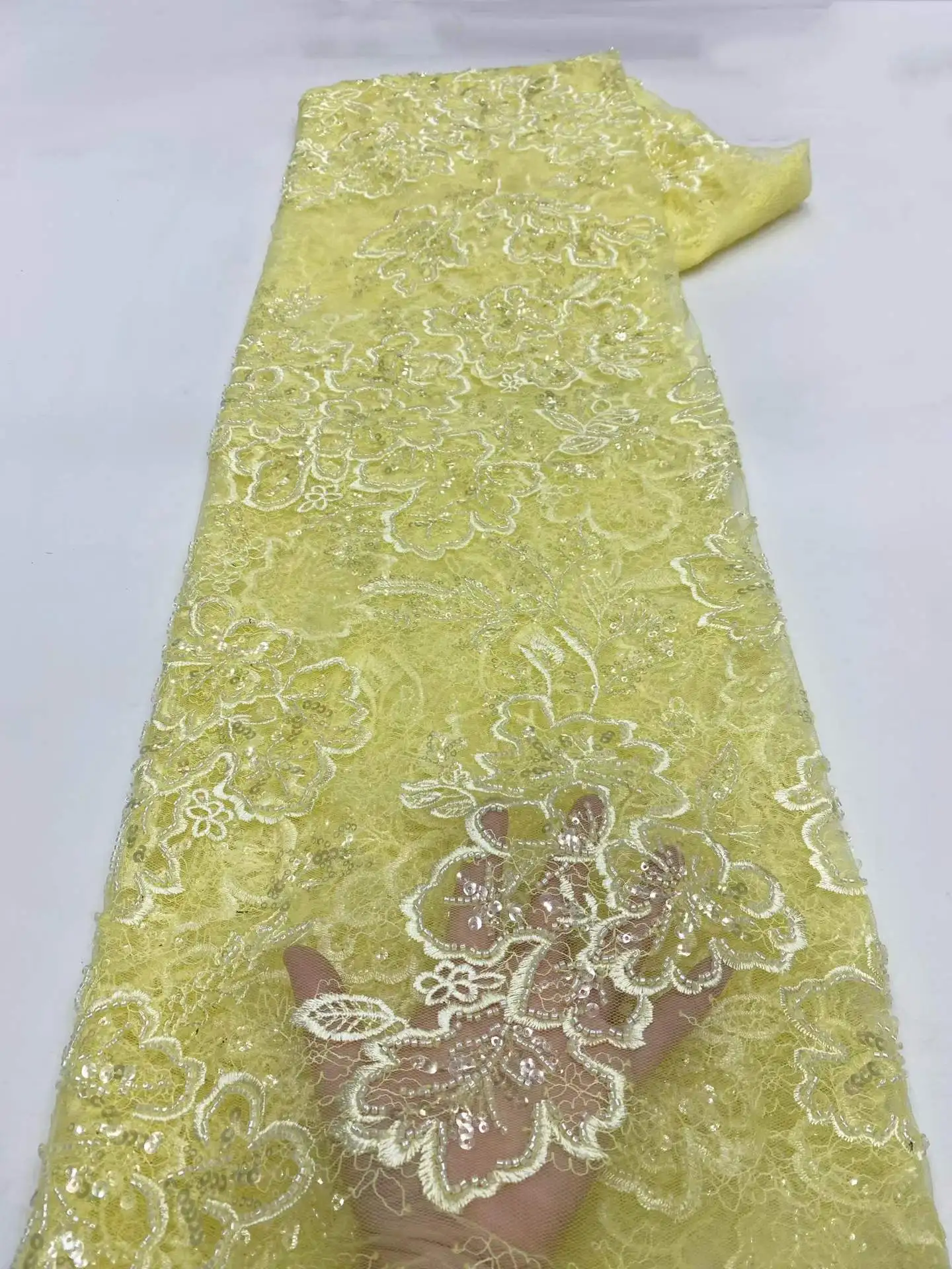 Luxury Nigeria African 3d Beaded Lace Fabric 2026 High Quality Sequins Embroidery African French Lace Fabric For Dress
Luxury Nigeria African 3d Beaded Lace Fabric 2026 High Quality Sequins Embroidery African French Lace Fabric For Dress