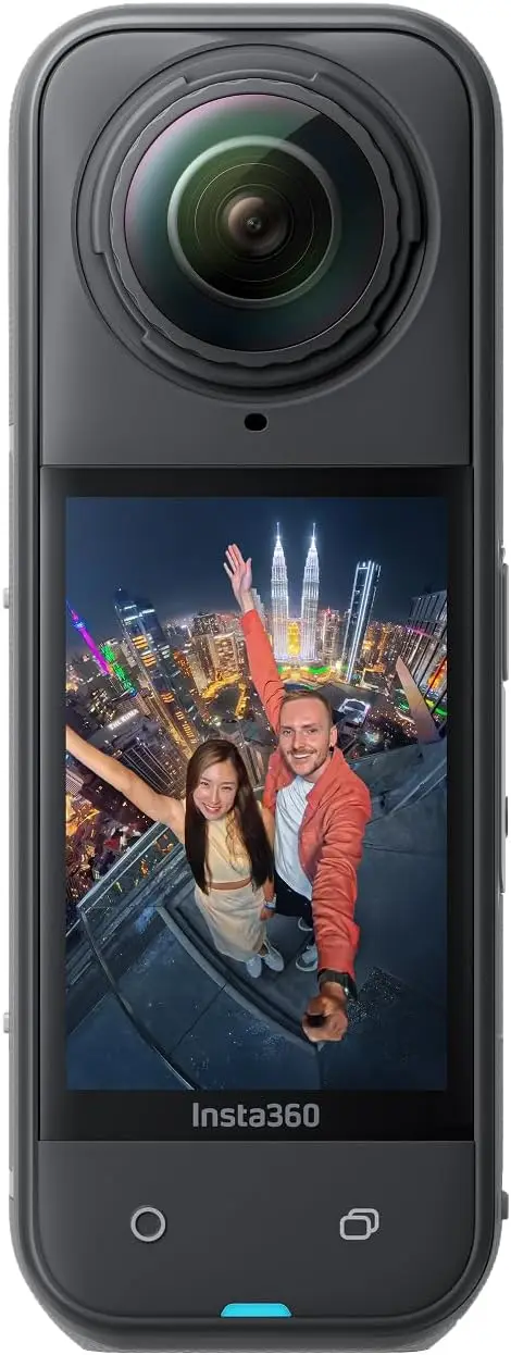 Waterproof 8K 360° Action Camera with Low Light Performance, Invisible Selfie Stick Effect, Replaceable Lens & 3-Hour Battery
Waterproof 8K 360° Action Camera with Low Light Performance, Invisible Selfie Stick Effect, Replaceable Lens & 3-Hour Battery