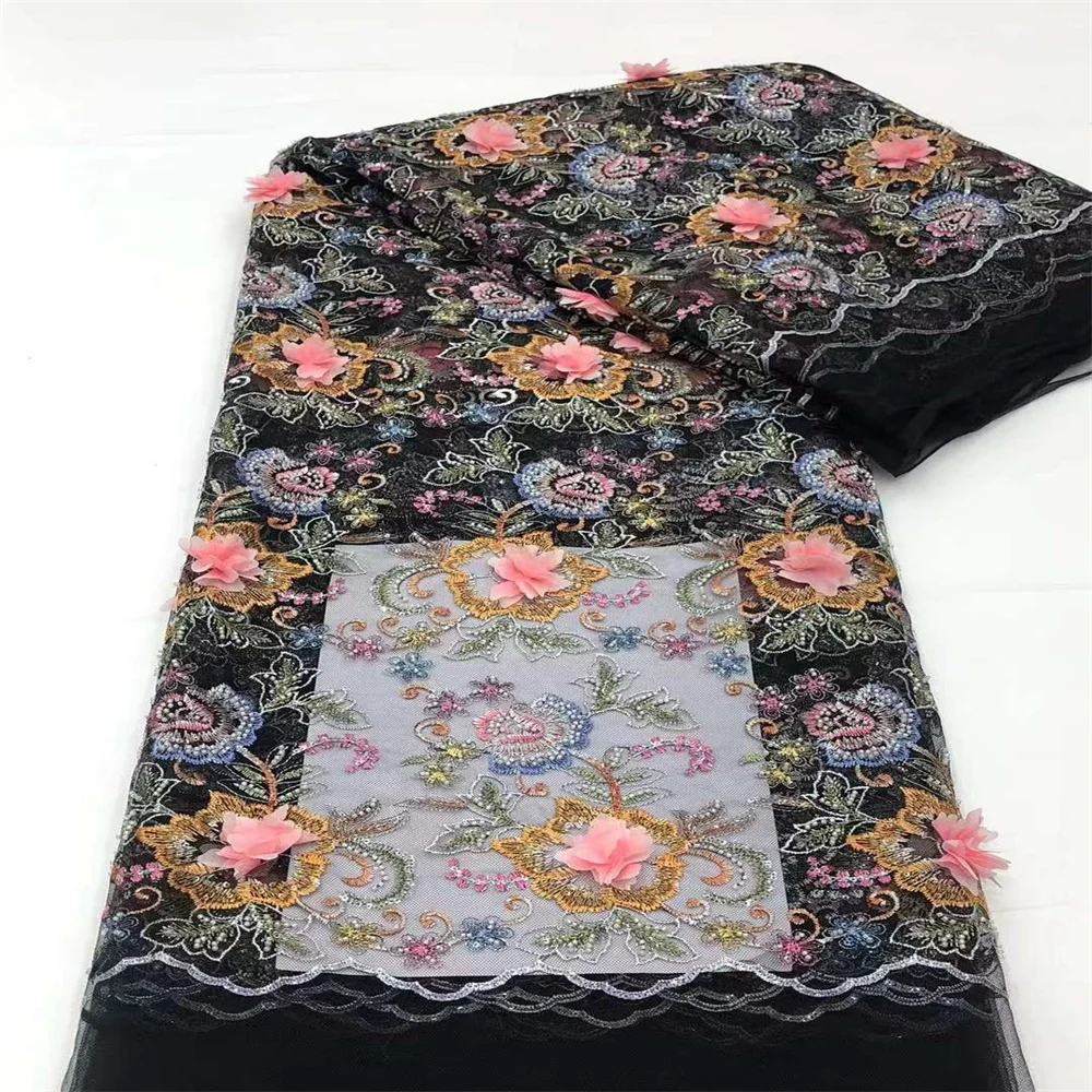 2024 Latest African 3D Flower Lace Fabric French With Sequins Beads Nigerian High Quality Bride Party Wedding Embroiderg Dress
2024 Latest African 3D Flower Lace Fabric French With Sequins Beads Nigerian High Quality Bride Party Wedding Embroiderg Dress