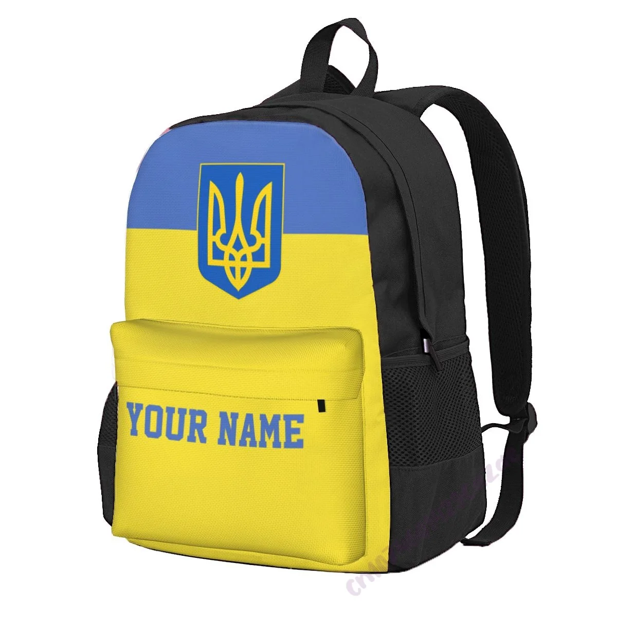 Custom Name Ukraine Flag Polyester Backpack For Men Women Travel Bag Casual Students Hiking Travel Camping
Custom Name Ukraine Flag Polyester Backpack For Men Women Travel Bag Casual Students Hiking Travel Camping