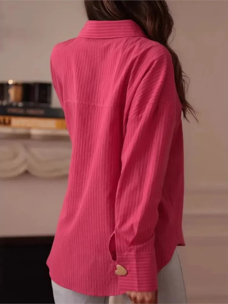 Fashion Casual White Womens Tops And Blouses New Spring Elegant Turn-down Collar Long Sleeve Button Office Holiday Party Shirts
Fashion Casual White Womens Tops And Blouses New Spring Elegant Turn-down Collar Long Sleeve Button Office Holiday Party Shirts