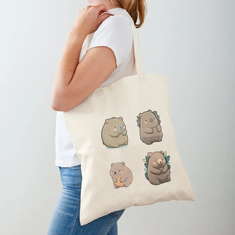 4 Fatty Wombats for children Tote Bag eco bag folding Woman shopper bag Canvas shoulder tote custom
4 Fatty Wombats for children Tote Bag eco bag folding Woman shopper bag Canvas shoulder tote custom