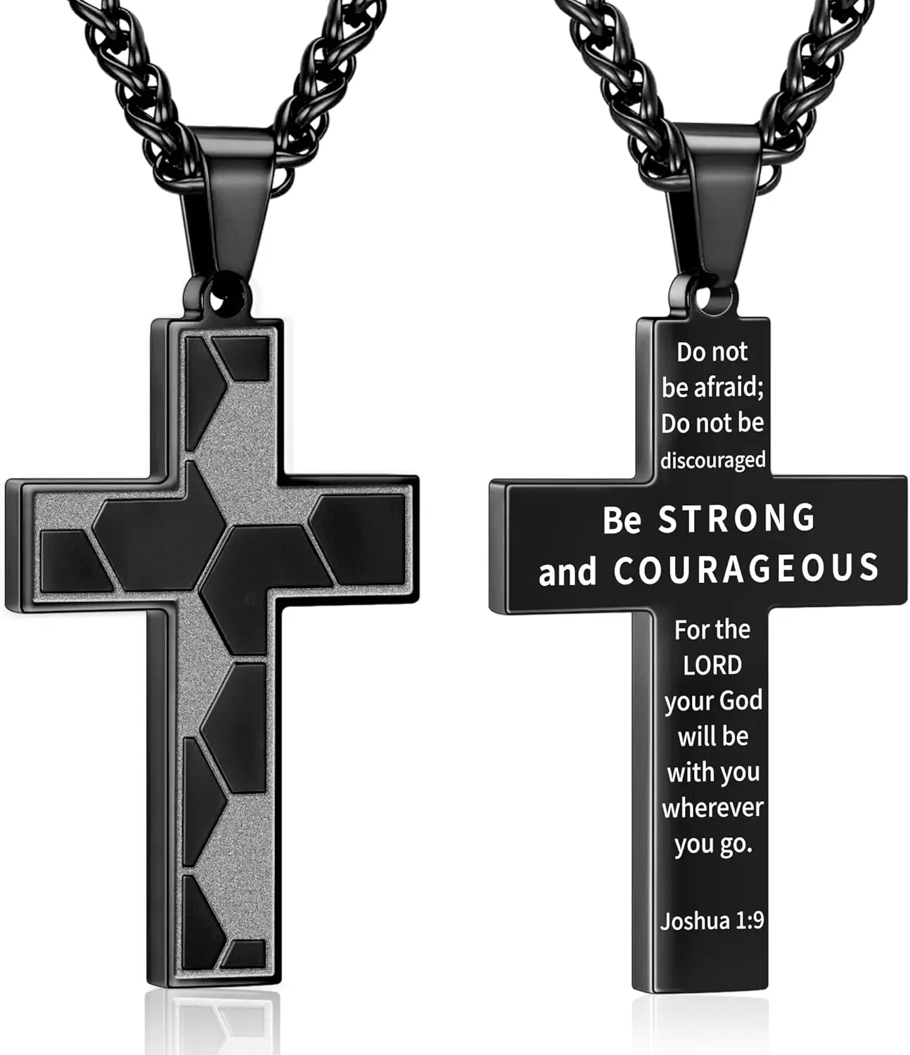 Soccer Cross Necklace for Boys Men Stainless Steel Bible Verse Pendant with20+2 Inch First Communion
Soccer Cross Necklace for Boys Men Stainless Steel Bible Verse Pendant with20+2 Inch First Communion