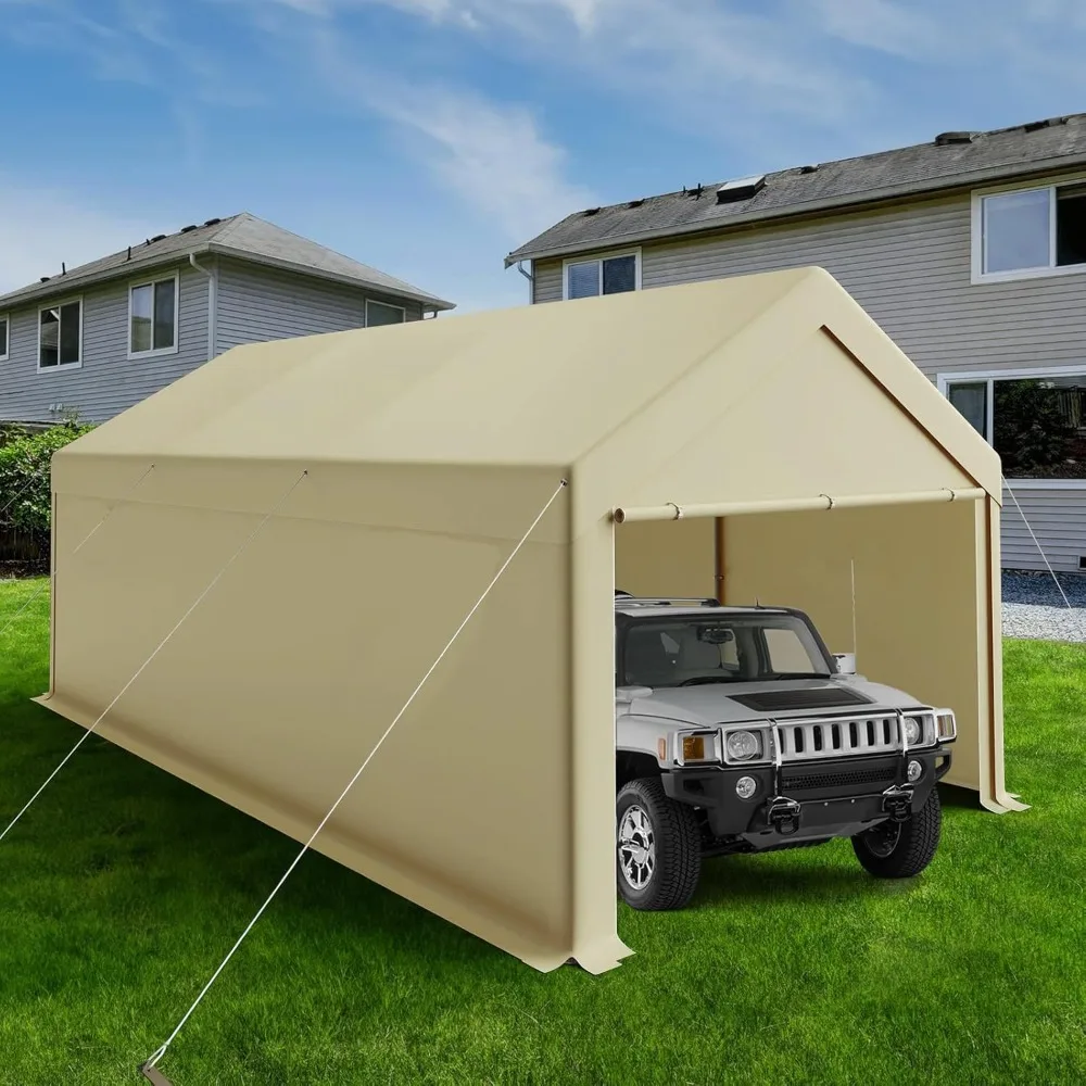 10x20ft Heavy Duty Canopy Storage Shed, Portable Garage with Removable Sidewalls & Doors, All-Season Tarp for Car, Truck, Party
10x20ft Heavy Duty Canopy Storage Shed, Portable Garage with Removable Sidewalls & Doors, All-Season Tarp for Car, Truck, Party