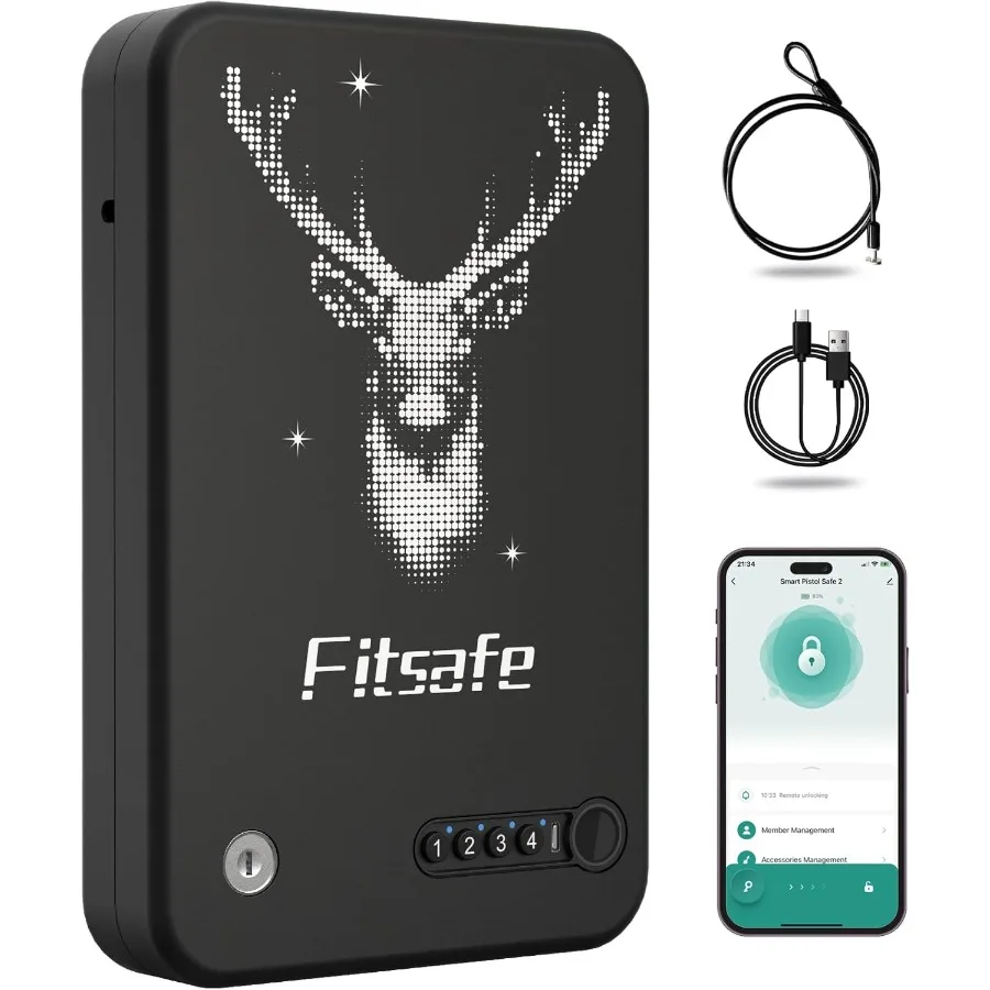 Biometric Gun Safe Travel Case Bluetooth Portable Small Pistol Safe Keypad for Nightstand Beside Home Quick Access Smart Finger
Biometric Gun Safe Travel Case Bluetooth Portable Small Pistol Safe Keypad for Nightstand Beside Home Quick Access Smart Finger