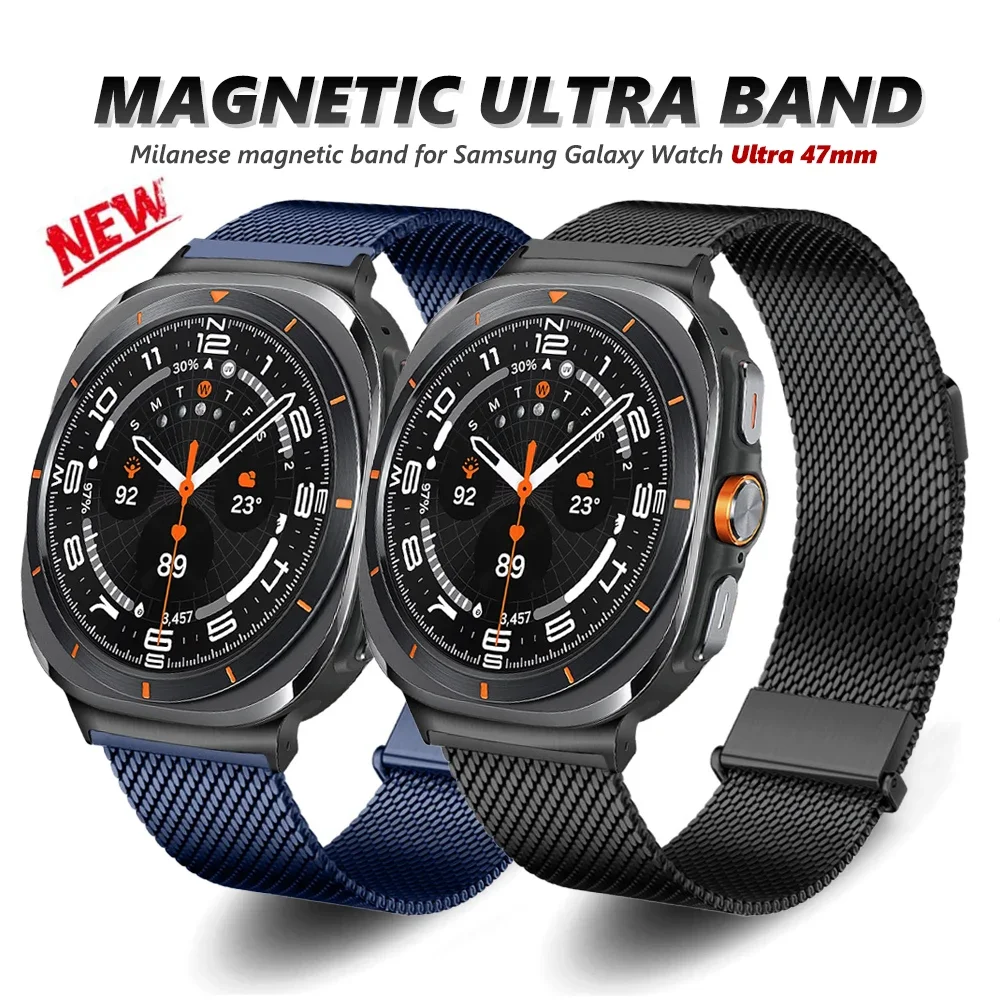 Ремешок «Миланская петля» магнитный для Samsung Galaxy Watch Ultra 47 мм, браслет из нержавеющей стали для SAMSUNG galaxy Watch 7 ultra Correa
Ремешок «Миланская петля» магнитный для Samsung Galaxy Watch Ultra 47 мм, браслет из нержавеющей стали для SAMSUNG galaxy Watch 7 ultra Correa