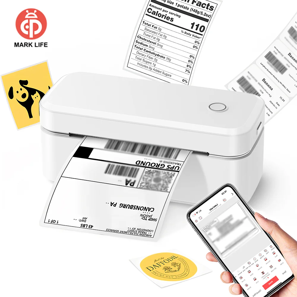 Мини-термопринтер Marklife X4, доставка Bluetooth, 4x6 дюймов, принтер для этикеток, совместимый с iPhone, Android Mac Window
Мини-термопринтер Marklife X4, доставка Bluetooth, 4x6 дюймов, принтер для этикеток, совместимый с iPhone, Android Mac Window