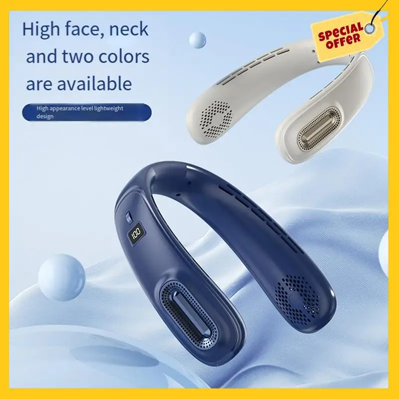 Portable USB Rechargeable Neck Fan Ice Porcelain Refrigeration Bladeless Neck Fan Electric Fan
Portable USB Rechargeable Neck Fan Ice Porcelain Refrigeration Bladeless Neck Fan Electric Fan
