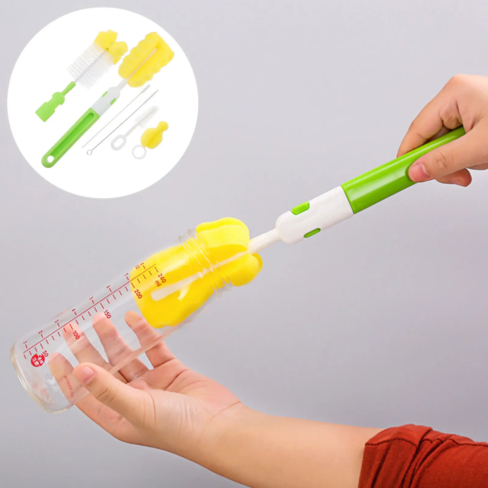 1Set Baby Bottle Cleaning Brush Set Sponge Feeder Brush Ergonomic Handle Soft Scrubber for Nipples Bottles Pump Parts Straw
1Set Baby Bottle Cleaning Brush Set Sponge Feeder Brush Ergonomic Handle Soft Scrubber for Nipples Bottles Pump Parts Straw