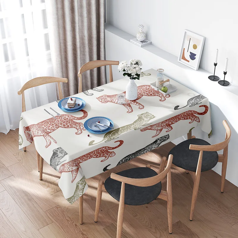 Tablecloth with animal print design suitable for home decor and kitchen use made from quality materials perfect addition to any
Tablecloth with animal print design suitable for home decor and kitchen use made from quality materials perfect addition to any