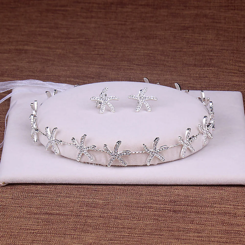1 set Elegant Bridal Accessories Set Sea Star Bride Hair Accessories Headband Earring Rhinestone Wedding Party Gifts
1 set Elegant Bridal Accessories Set Sea Star Bride Hair Accessories Headband Earring Rhinestone Wedding Party Gifts