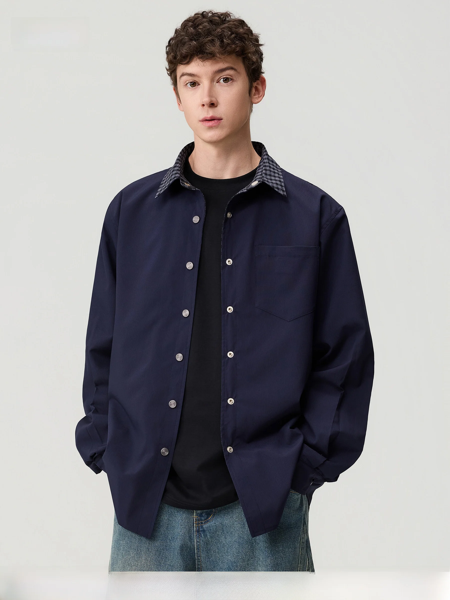 DPX Men's Loose Fit Double-Sided Wear Long Sleeve Shirt Casual Plaid Pattern Breathable Spring Autumn Outerwear
DPX Men's Loose Fit Double-Sided Wear Long Sleeve Shirt Casual Plaid Pattern Breathable Spring Autumn Outerwear