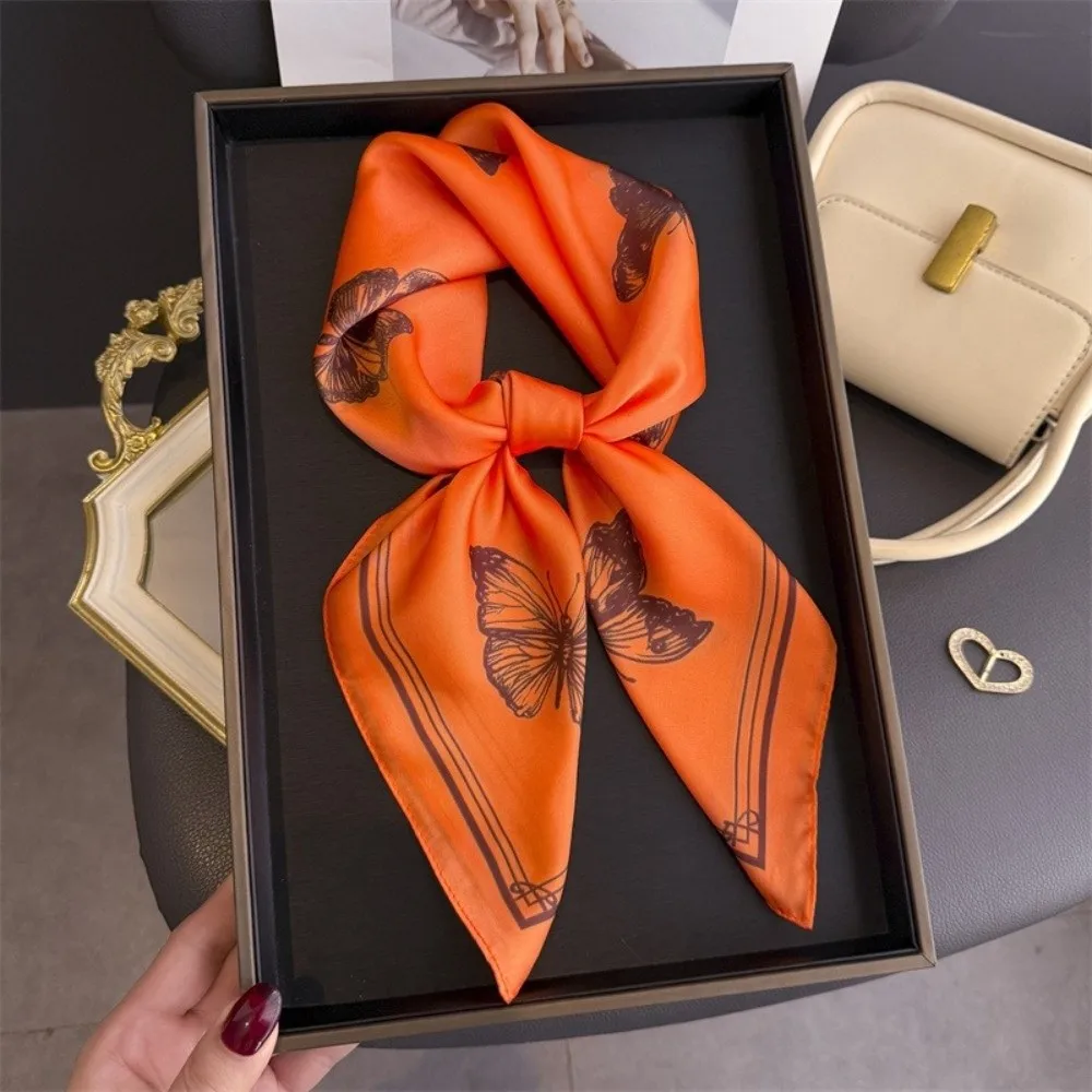 Versatile Elegant Women Scarf Square Shape Butterfly Print Neckerchief Silk Imitation Silk Scarf Women Accessories
Versatile Elegant Women Scarf Square Shape Butterfly Print Neckerchief Silk Imitation Silk Scarf Women Accessories