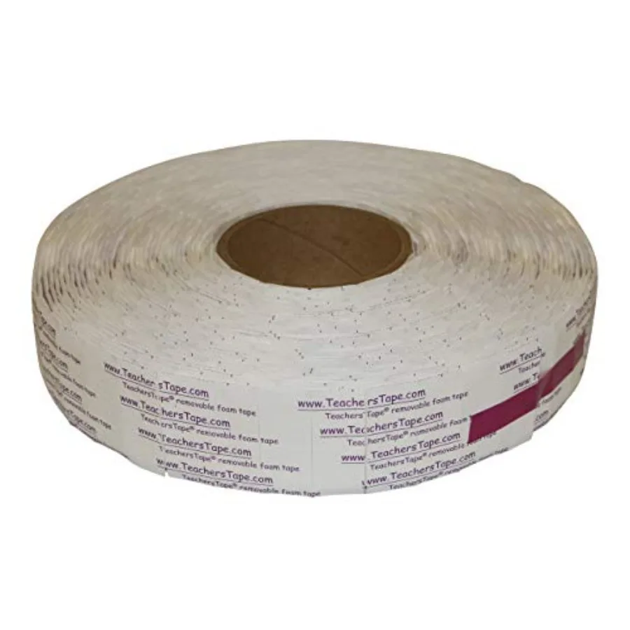 Teachers Tape™ Bulk Pack 2000 Pieces per roll Double-Sided Removable Foam Tape for Wall Mounting
Teachers Tape™ Bulk Pack 2000 Pieces per roll Double-Sided Removable Foam Tape for Wall Mounting