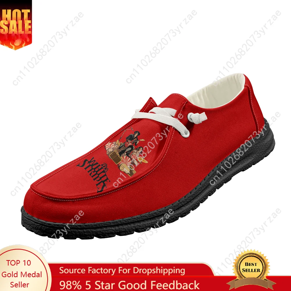 The White Stripes Casual Shoes Men Women Breathable Flat Footwear Indoor Outdoor Lightweight Shoe Popular Patterns Custom Shoes
The White Stripes Casual Shoes Men Women Breathable Flat Footwear Indoor Outdoor Lightweight Shoe Popular Patterns Custom Shoes