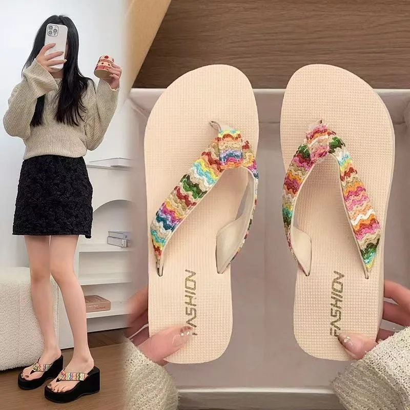 Summer New Fashion Beach Vacation Height Increasing Sandals - Premium Anti-slip Wedge Heel Platform Flip-flops
Summer New Fashion Beach Vacation Height Increasing Sandals - Premium Anti-slip Wedge Heel Platform Flip-flops