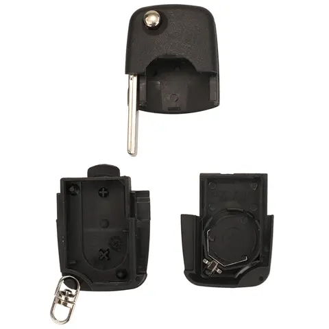 Jingyuqin 2/3/4 Buttons Car Switchblade Key Flip Key Shell For Volkswagen Vw Jetta Golf Passat Beetle Skoda Seat Polo B5