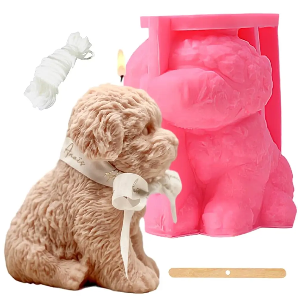 5.9 Inch Large Dog Silicone Molds, Teddy Candle Mold for Soap Soy Wax DIY Handcraft, Cute Puppy Resin Mold for Party Home Din
5.9 Inch Large Dog Silicone Molds, Teddy Candle Mold for Soap Soy Wax DIY Handcraft, Cute Puppy Resin Mold for Party Home Din