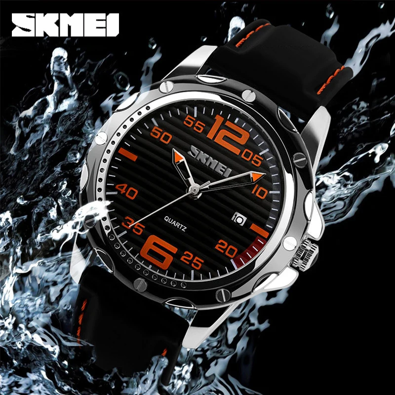 SKMEI Men's Steel Band Watch 0992 Fashion Business Silicone Strap Quartz Waterproof Wristwatch with Calendar
SKMEI Men's Steel Band Watch 0992 Fashion Business Silicone Strap Quartz Waterproof Wristwatch with Calendar