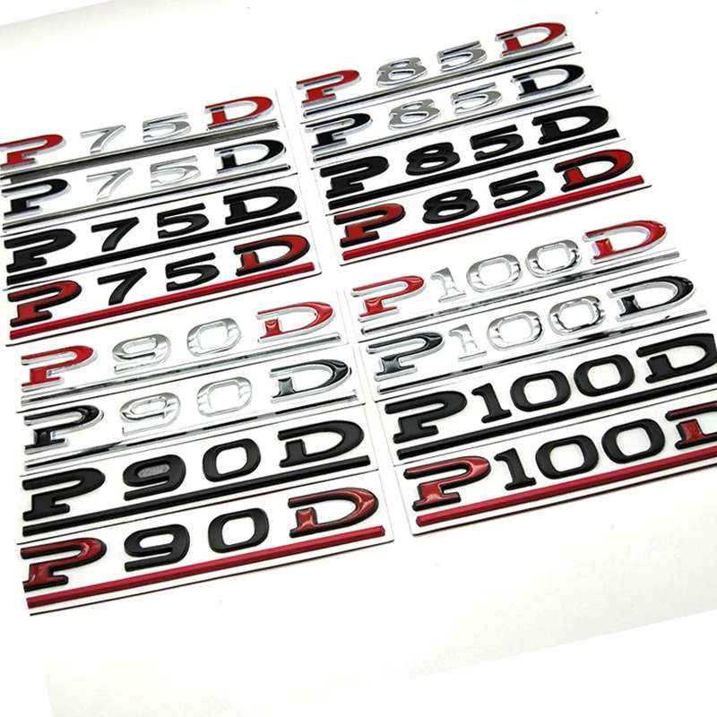 1 Pieces P75D P80D P90D P100D Logo Metal Badge Model 3 Model X Model S Sticker Decal Car Body Trunk Rear Lid Emblem
1 Pieces P75D P80D P90D P100D Logo Metal Badge Model 3 Model X Model S Sticker Decal Car Body Trunk Rear Lid Emblem