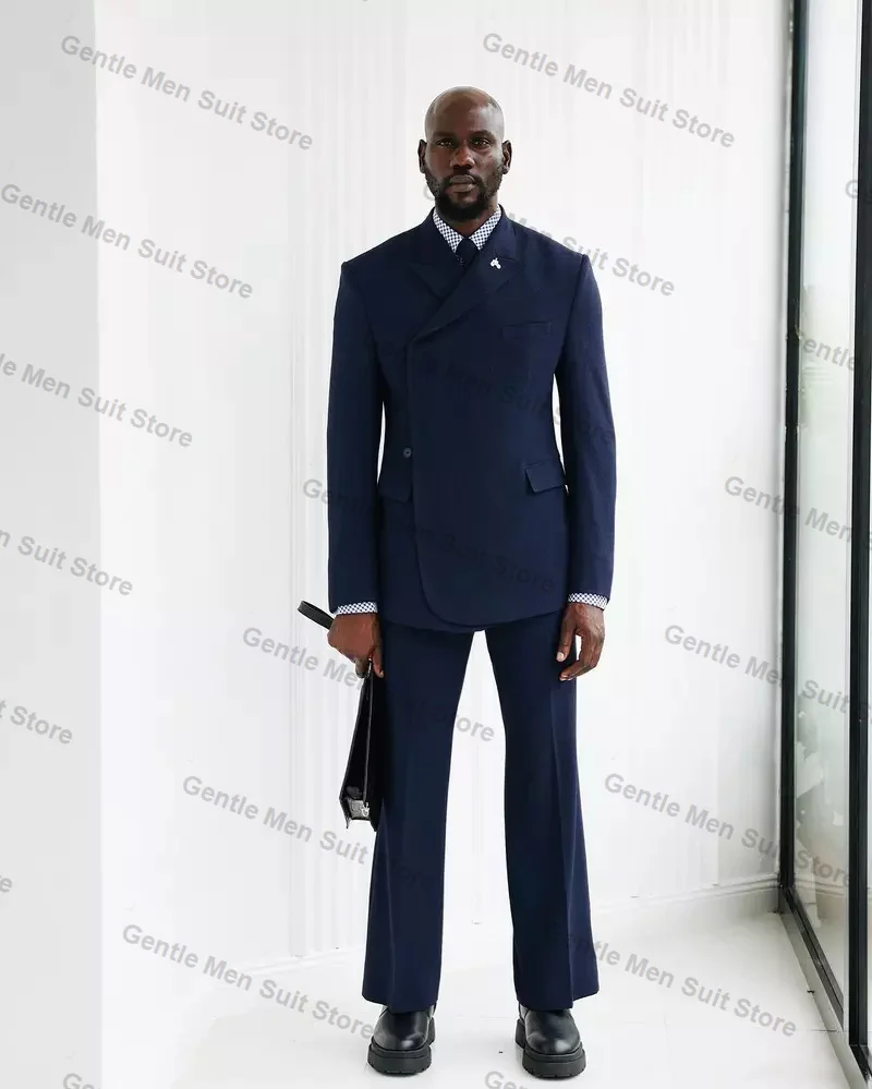 Navy Blue Men Suits Set 2 Piece Cotton Blazer+Pants Groom Wedding Tuxedo Business Office Male Prom Coat Custom Made Jacket Coat
Navy Blue Men Suits Set 2 Piece Cotton Blazer+Pants Groom Wedding Tuxedo Business Office Male Prom Coat Custom Made Jacket Coat