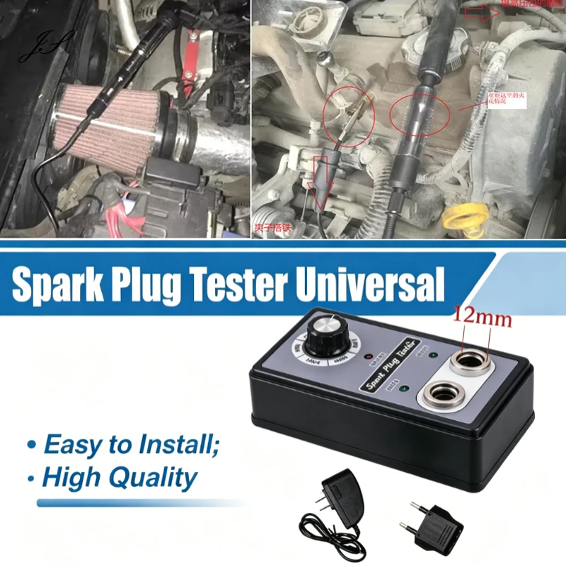 Universal Spark Plug - Automotive Spark Plug Double 12mm Hole Diagnostic Tool Spark Nozzle Ignition System Tester Car Accessory
Universal Spark Plug - Automotive Spark Plug Double 12mm Hole Diagnostic Tool Spark Nozzle Ignition System Tester Car Accessory