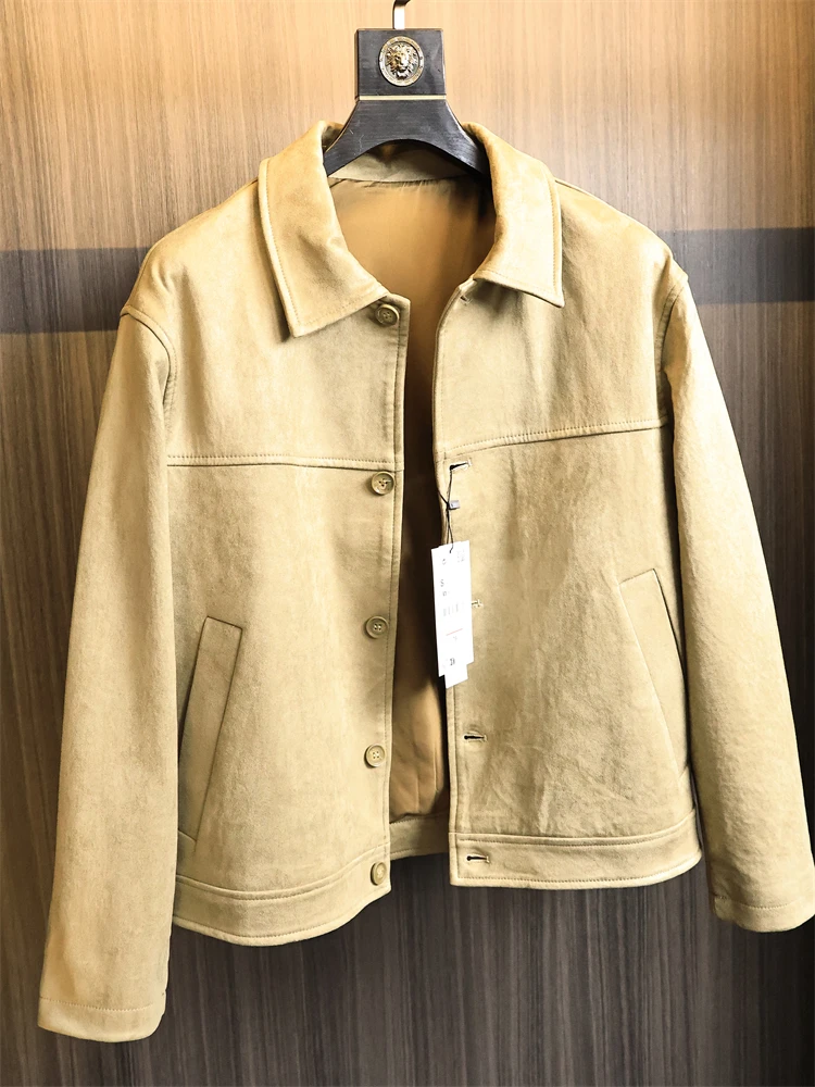 Мужская замшевая ткань, повседневная одежда Jaet, осенняя модная верхняя одежда с воротником в стиле ретро, длинная молодежная верхняя одежда све
Мужская замшевая ткань, повседневная одежда Jaet, осенняя модная верхняя одежда с воротником в стиле ретро, длинная молодежная верхняя одежда све