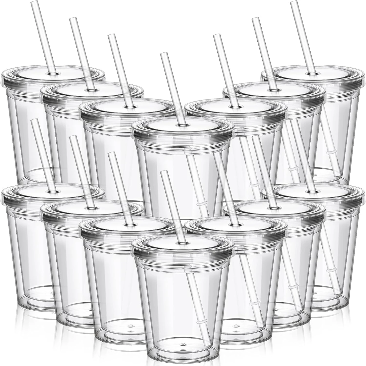 High-Quality, Durable Set of 6 Convenient Reusable Plastic Cups for Toddlers - BPA-Free Double Wall Clear Insulated 12 oz Acryli
High-Quality, Durable Set of 6 Convenient Reusable Plastic Cups for Toddlers - BPA-Free Double Wall Clear Insulated 12 oz Acryli