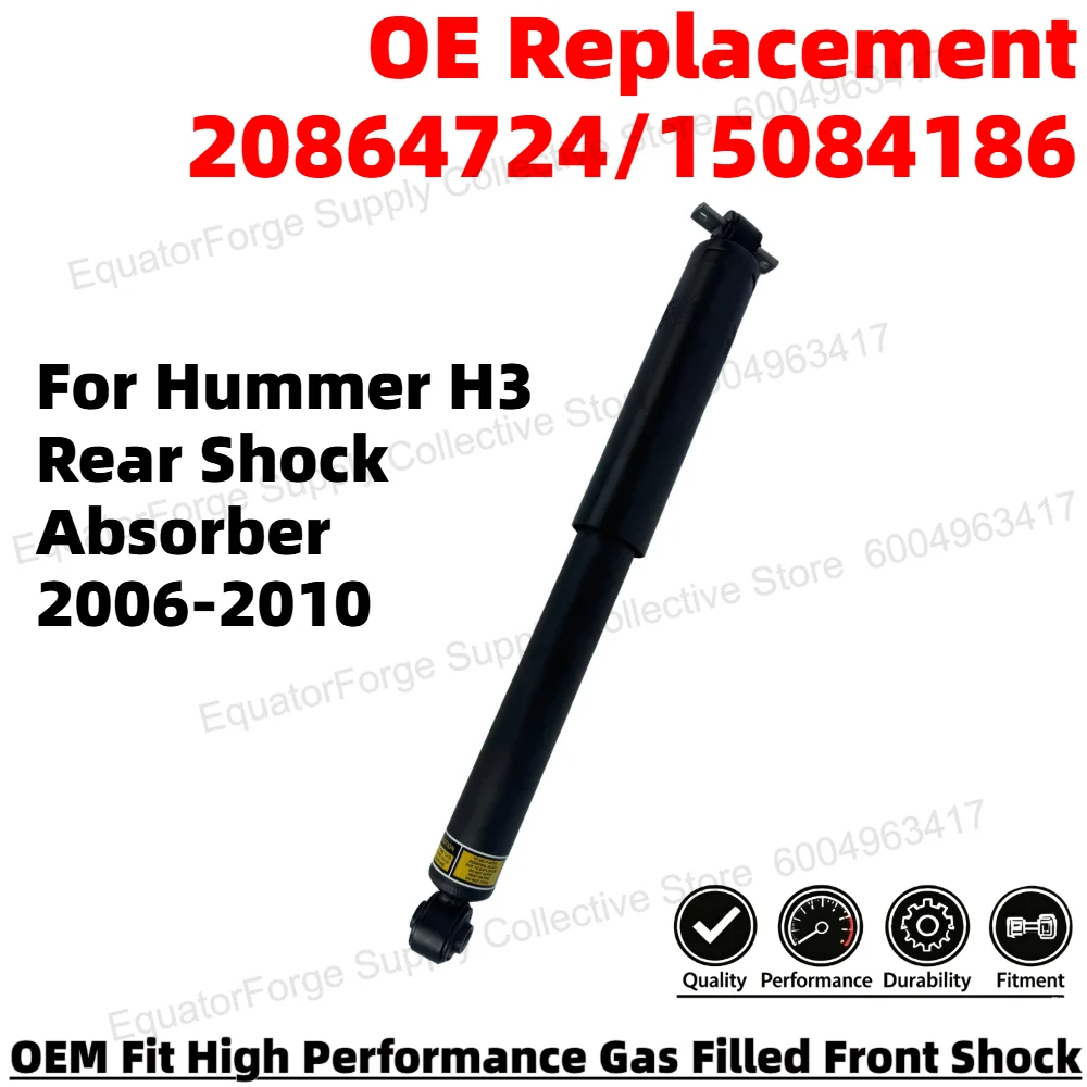 Comfortable Direct Fit High Stability Premium Durable Rear Shock Absorber for Hummer H3 OE Number 20864724/15084186
Comfortable Direct Fit High Stability Premium Durable Rear Shock Absorber for Hummer H3 OE Number 20864724/15084186