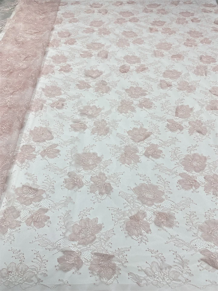 African Pink Lace Fabric 2026 High Quality 5 Yards Nigerian French Groom Tulle Lace Material For Wedding Party Dress HXZ6464
African Pink Lace Fabric 2026 High Quality 5 Yards Nigerian French Groom Tulle Lace Material For Wedding Party Dress HXZ6464